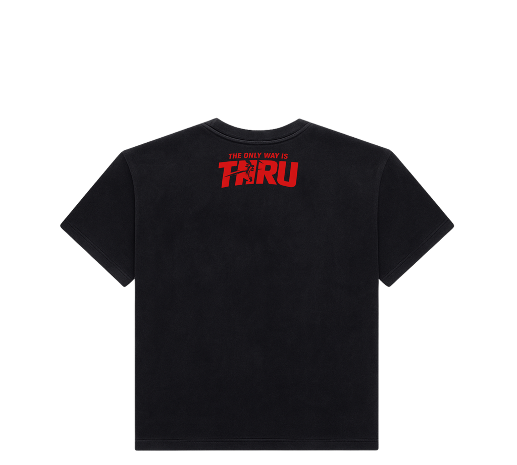 ONLY WAY IS THRU TEE IN BLACK