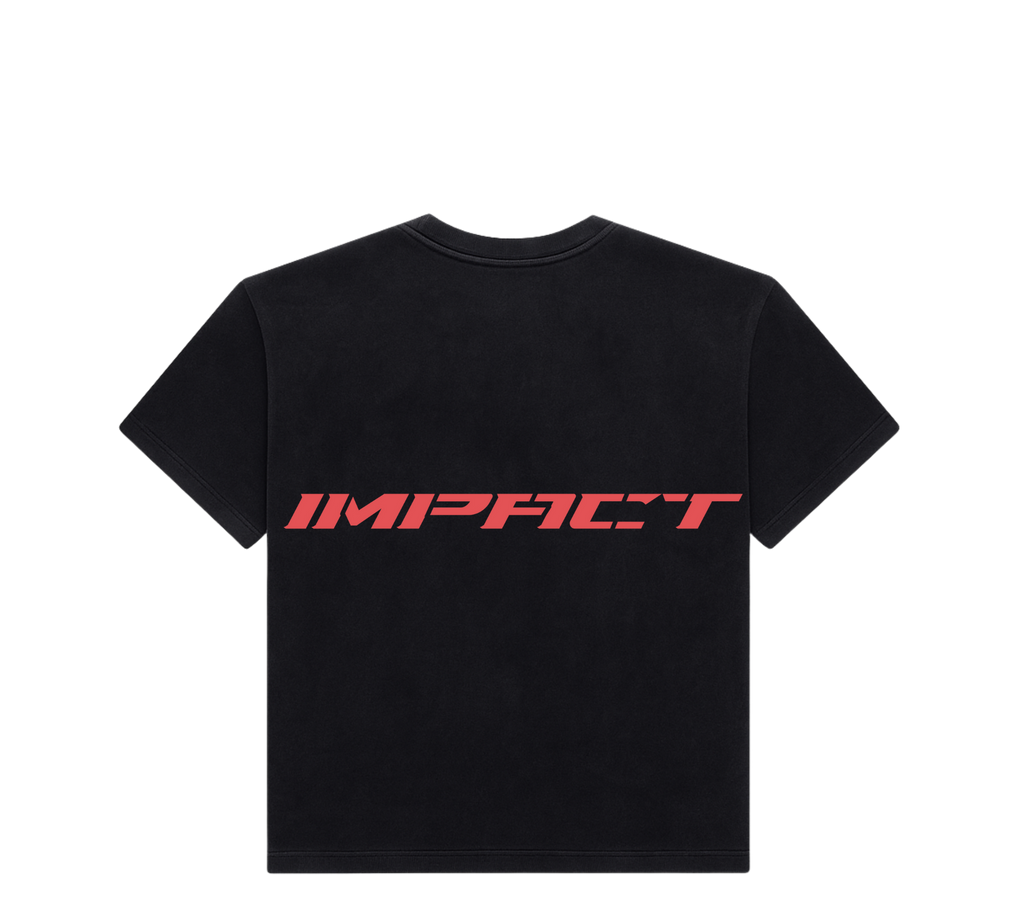 BROKEN RAW IMPACT TEE IN BLACK