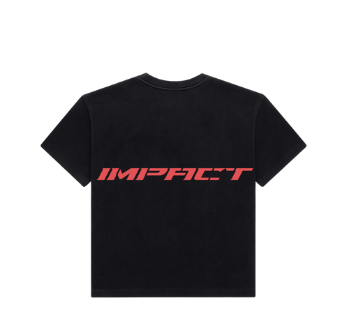 BROKEN RAW IMPACT TEE IN BLACK