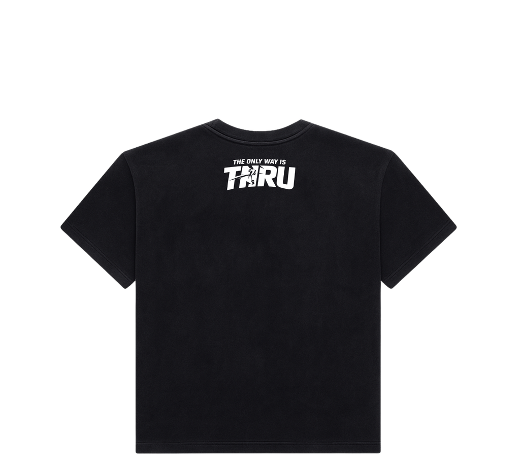 ONLY WAY IS THRU TEE IN BLACK