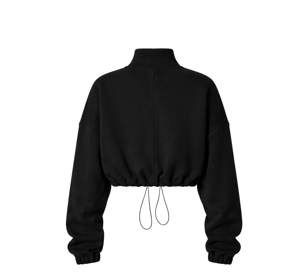 DIEFIT “CUT THROAT” CROPPED QUARTER ZIP