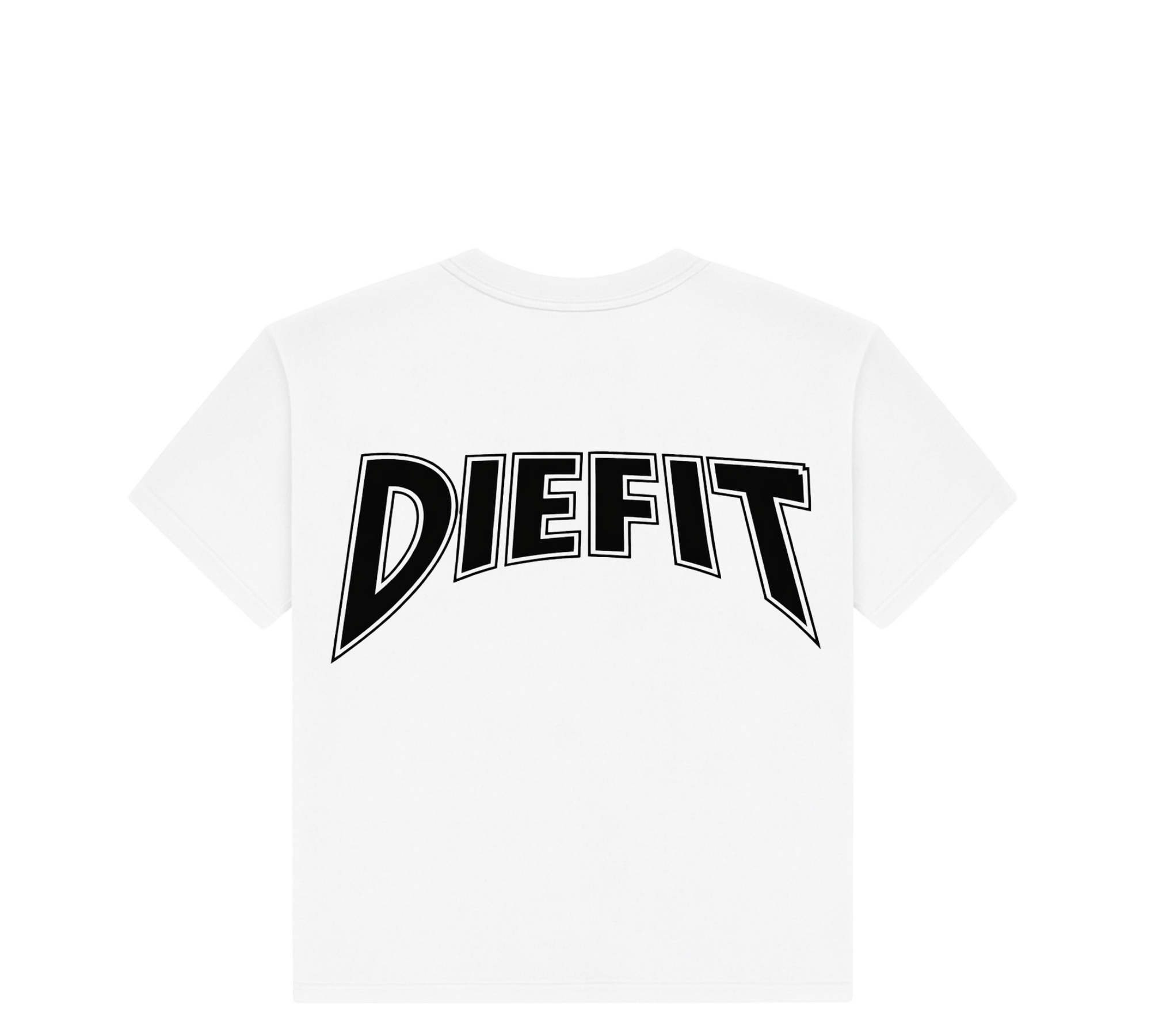 DIEFIT “BACK BANNER” TEE – WHITE