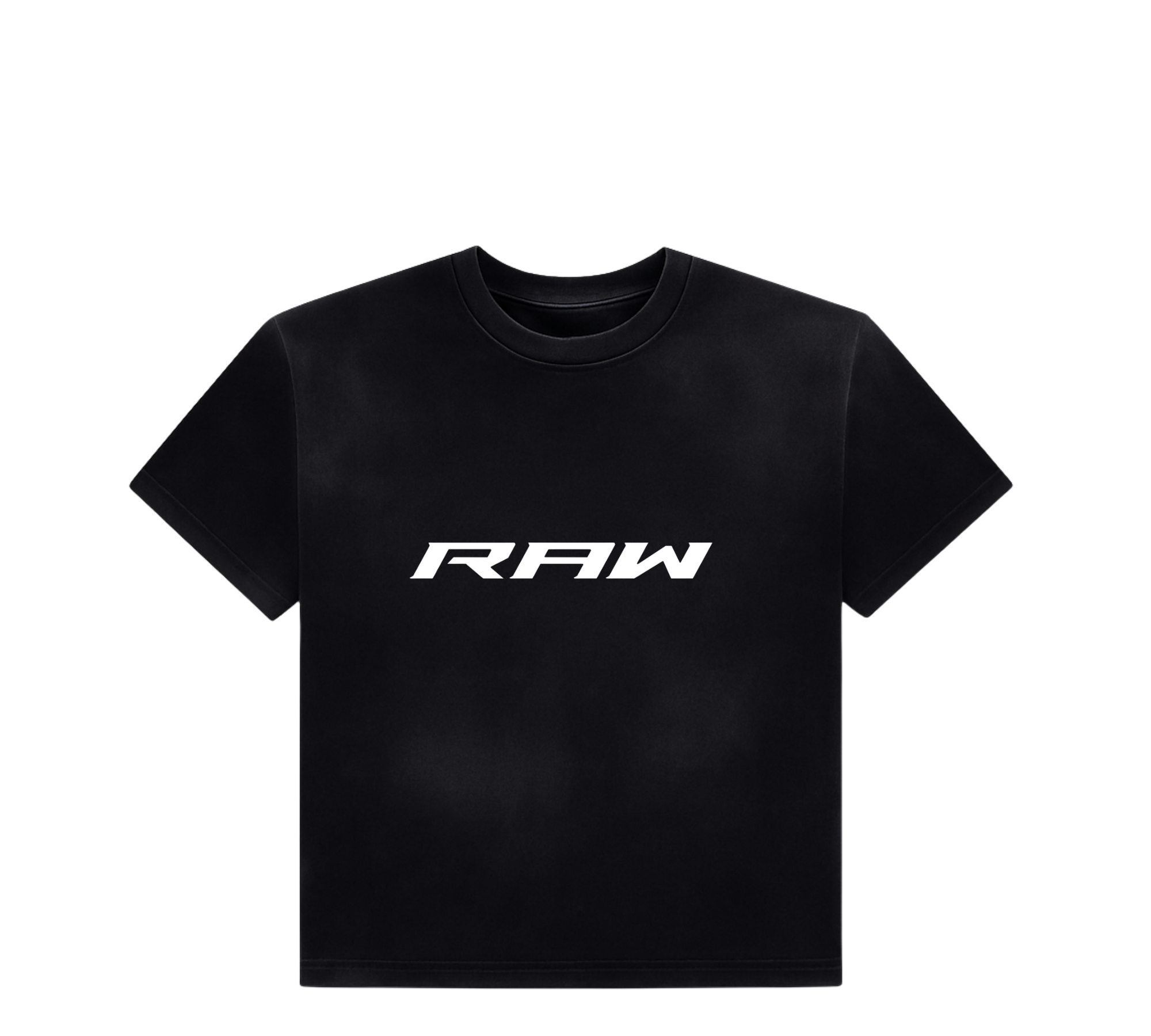 SOLID RAW IMPACT TEE IN BLACK