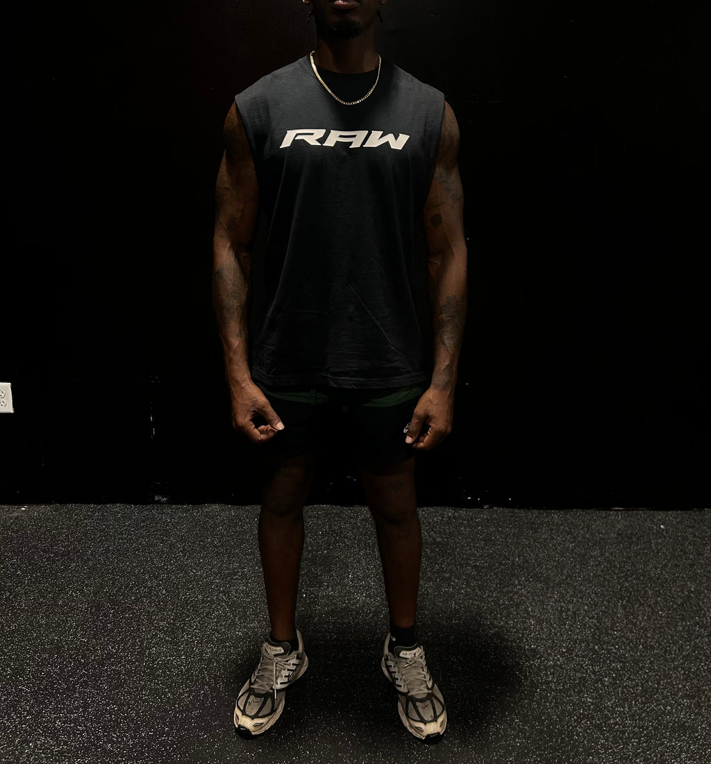 SOLID RAW IMPACT CUTOFF IN BLACK