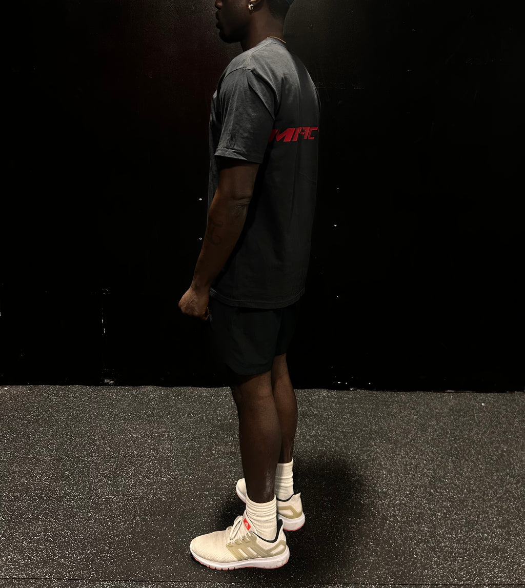 BROKEN RAW IMPACT TEE IN BLACK