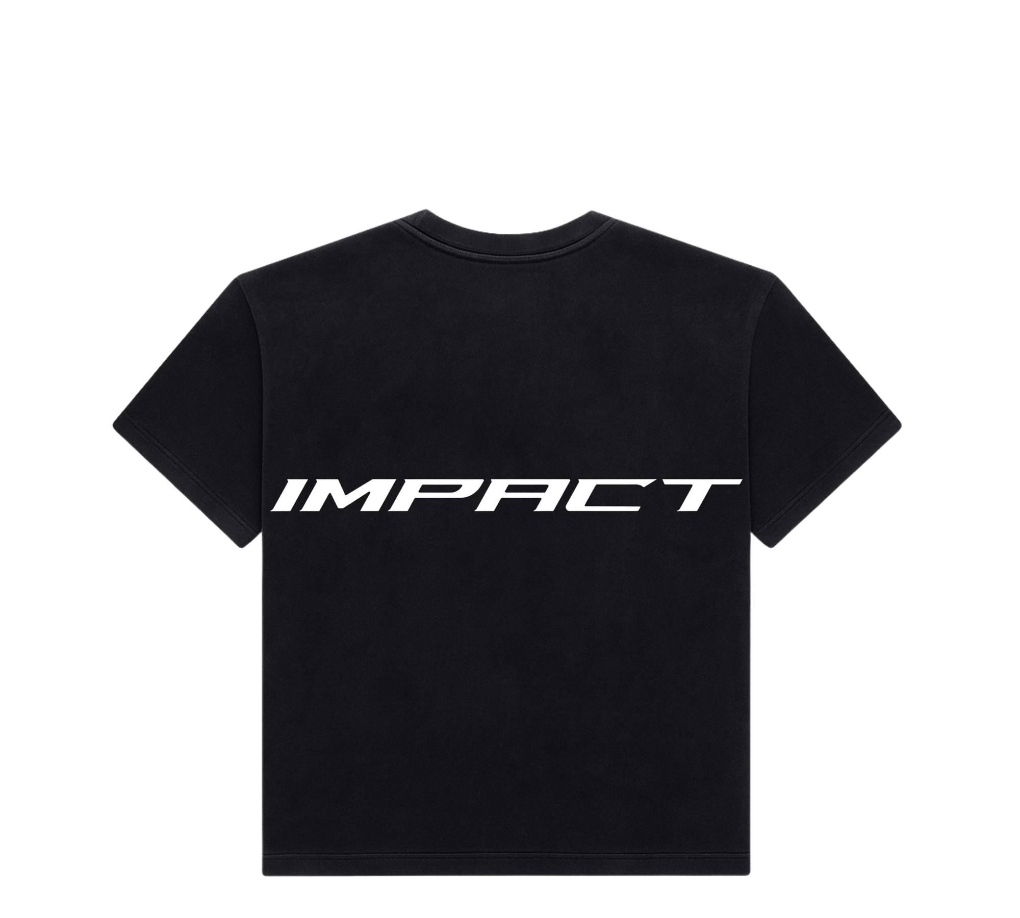 SOLID RAW IMPACT TEE IN BLACK
