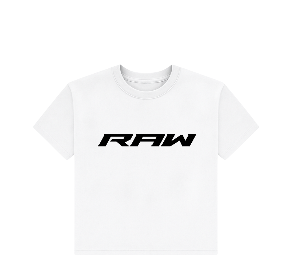 RAW IMPACT TEE IN WHITE