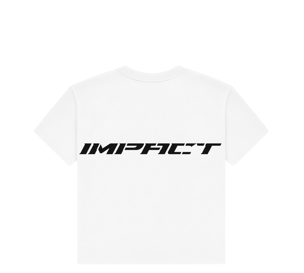 RAW IMPACT TEE IN WHITE