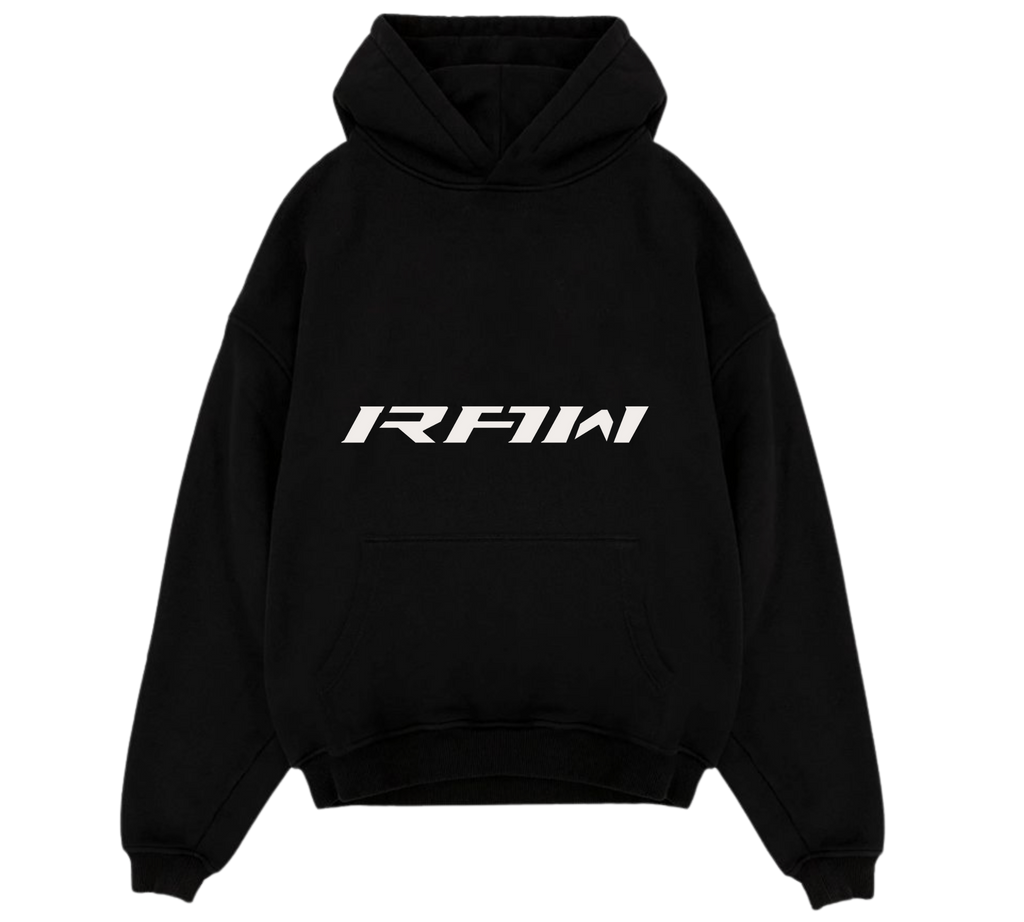 BROKEN RAW IMPACT HOODIE IN BLACK