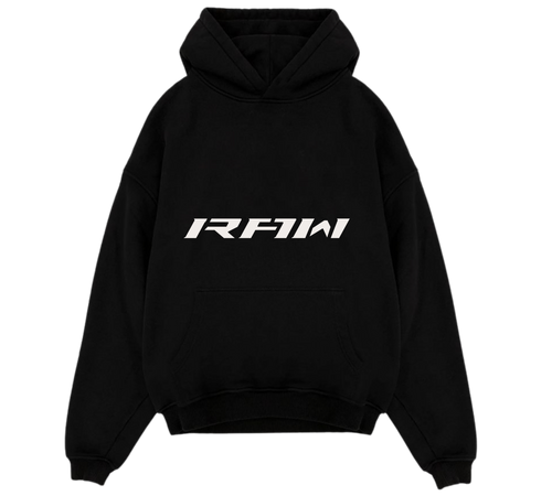 BROKEN RAW IMPACT HOODIE IN BLACK