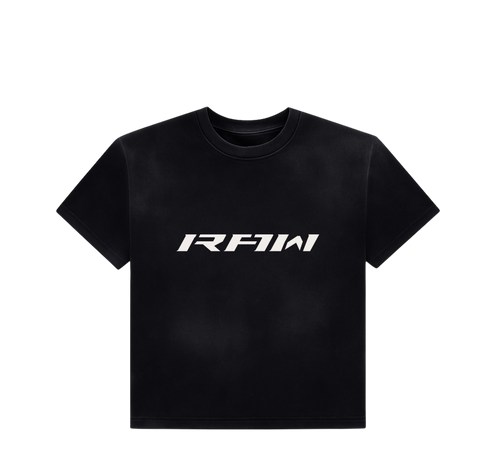 BROKEN RAW IMPACT TEE IN BLACK
