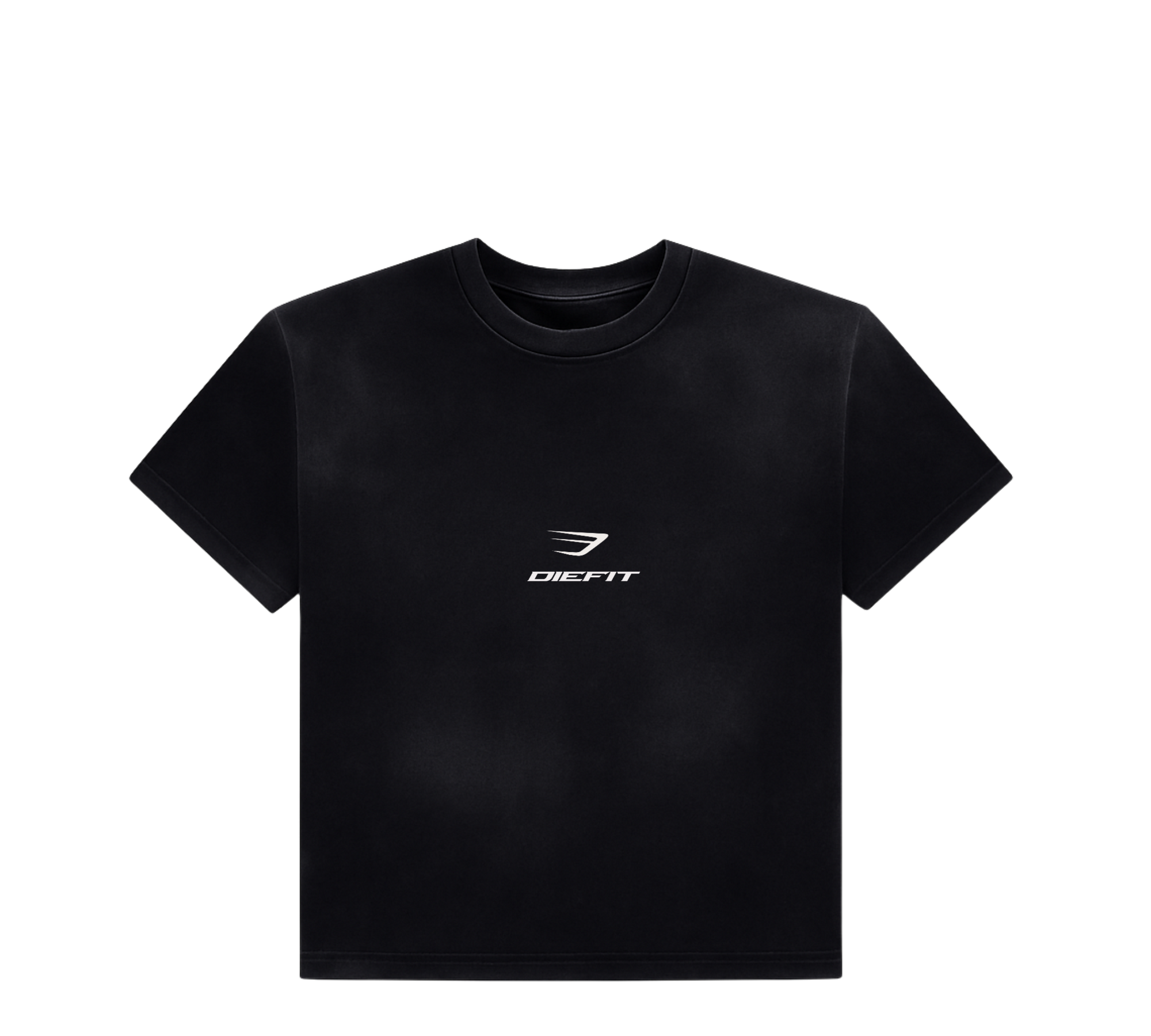 DIEFIT “SNOW LEOPARD” LOGO TEE IN BLACK