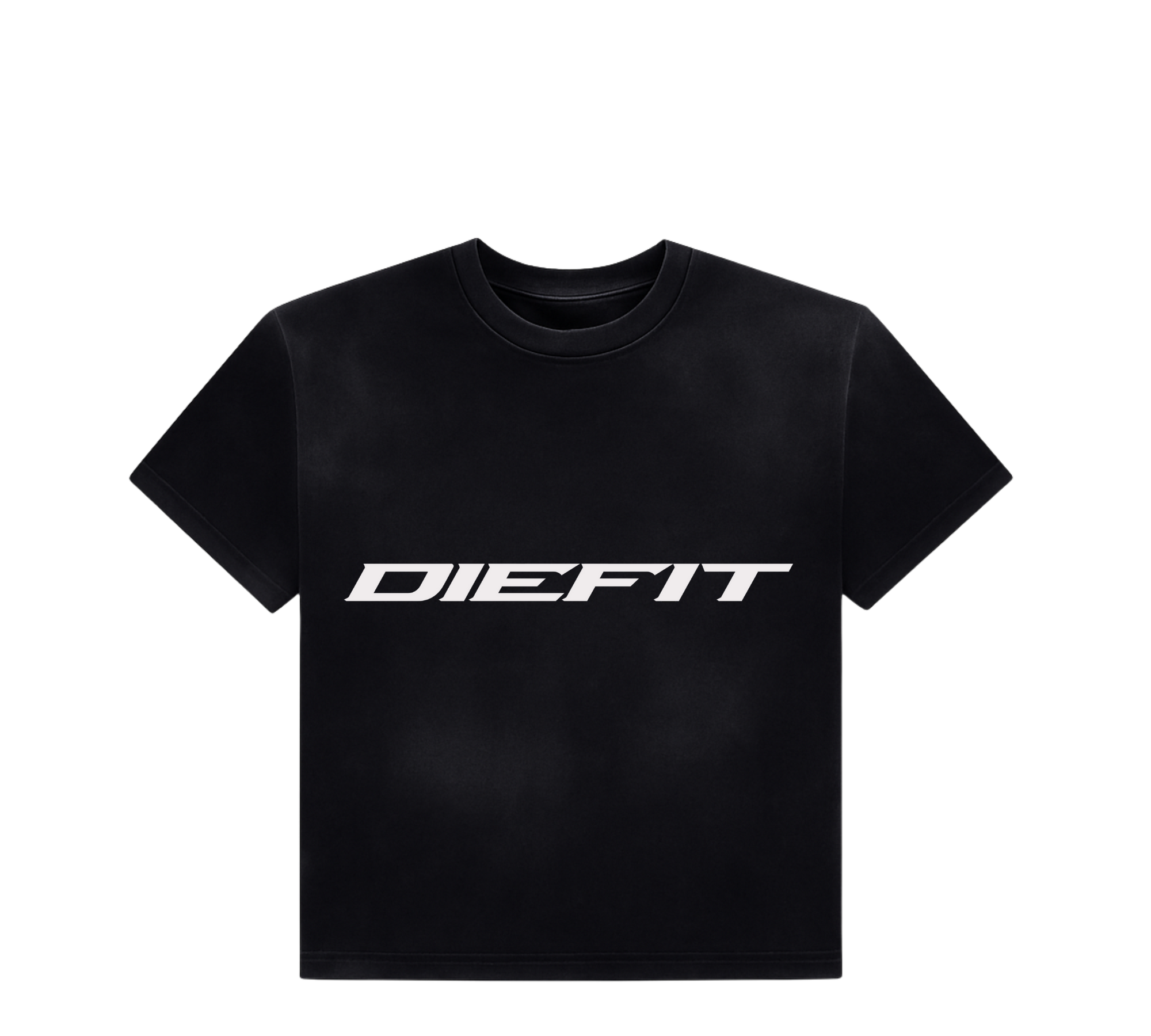 DIEFIT TAKE THE WOLRD IN FLAMES COZY TEE IN BLACK