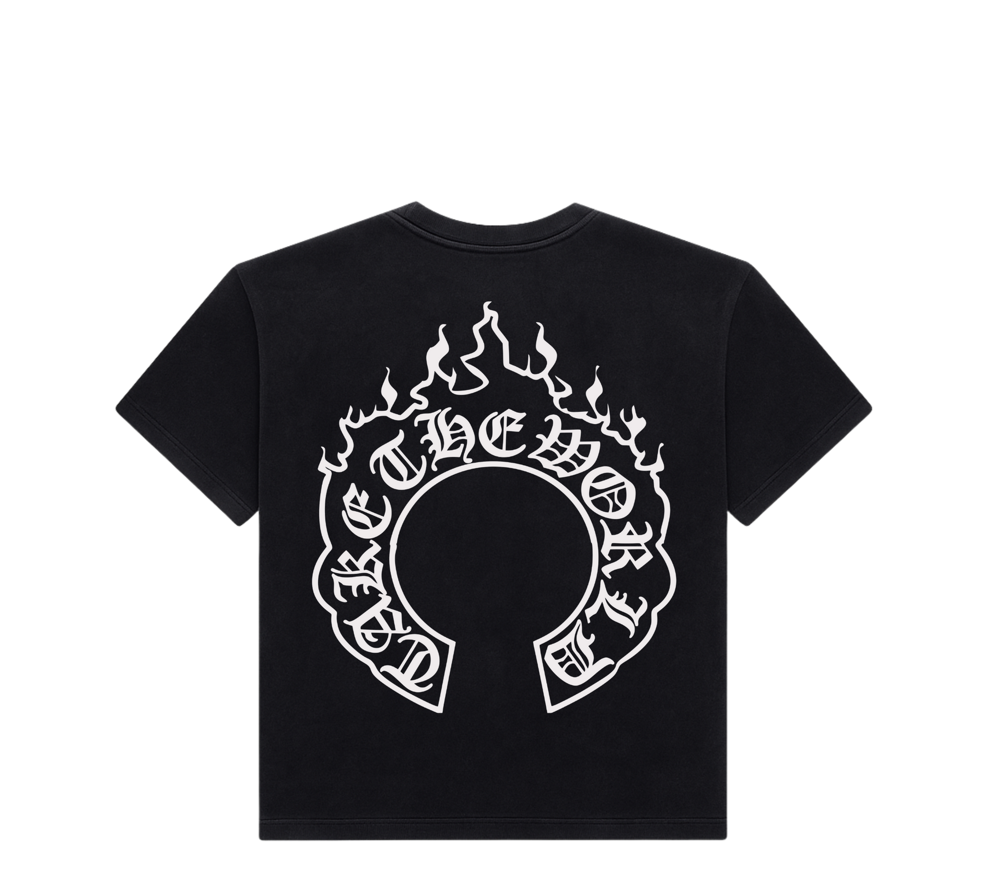 DIEFIT TAKE THE WOLRD IN FLAMES COZY TEE IN BLACK